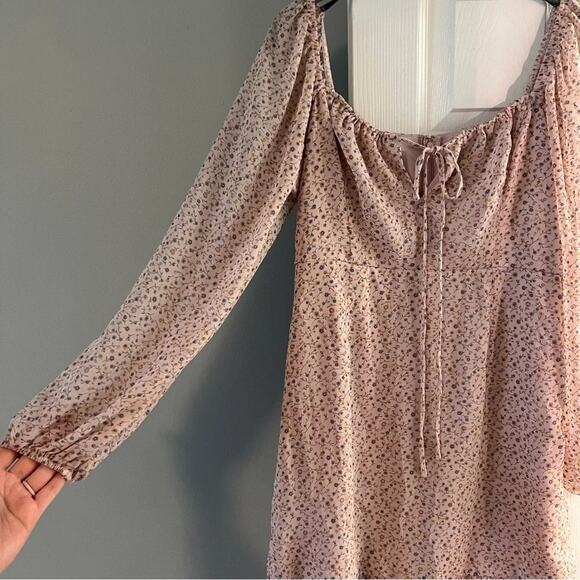 Forever 21 Chiffon Floral Mini Dress Size M - Picture 4 of 8